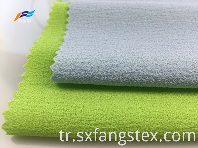 100% Polyester Fleece Crepe Dyed PD Clothing Fabric 2